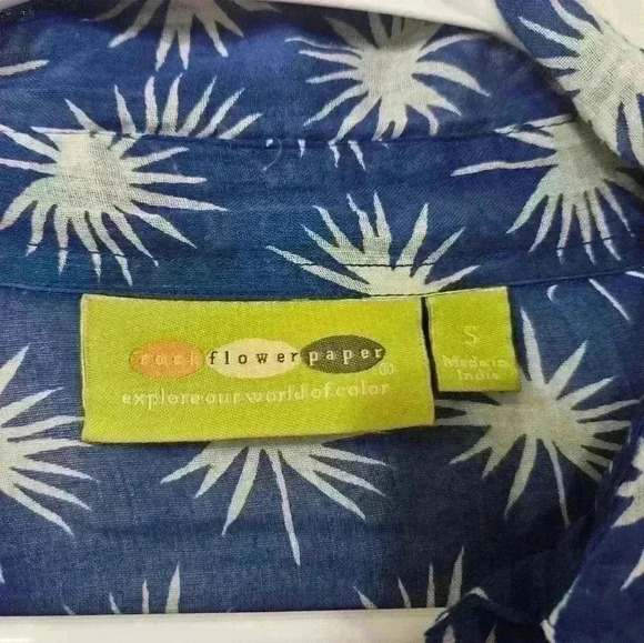 EUC- rock flower paper blouse! - Picture 7 of 7